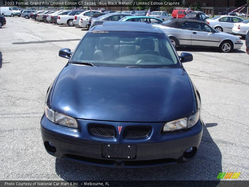 Blue Black Metallic / Limited Edition Graphite 2003 Pontiac Grand Prix Limited Edition GT Sedan