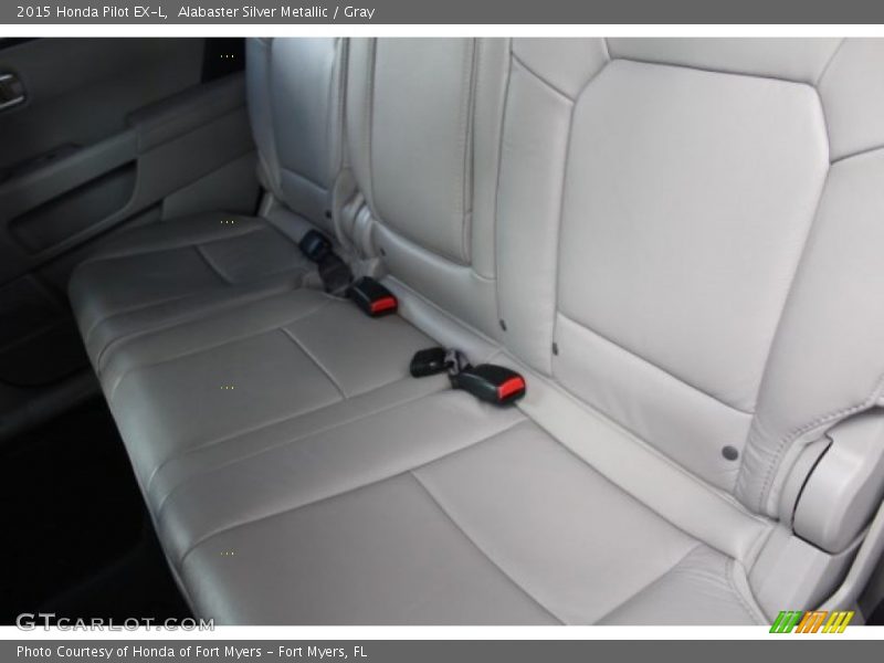Alabaster Silver Metallic / Gray 2015 Honda Pilot EX-L