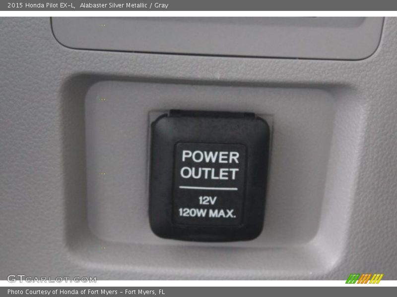 Alabaster Silver Metallic / Gray 2015 Honda Pilot EX-L