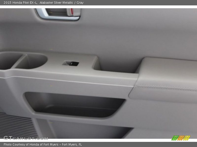 Alabaster Silver Metallic / Gray 2015 Honda Pilot EX-L