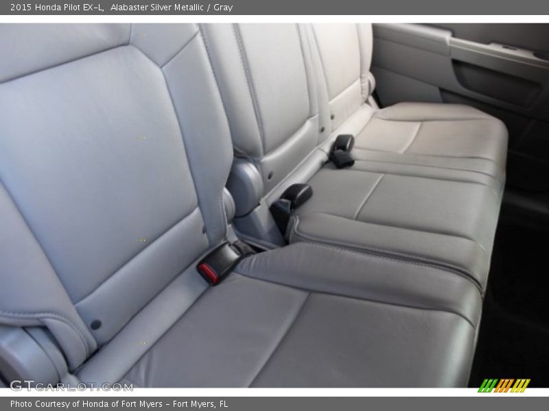 Alabaster Silver Metallic / Gray 2015 Honda Pilot EX-L