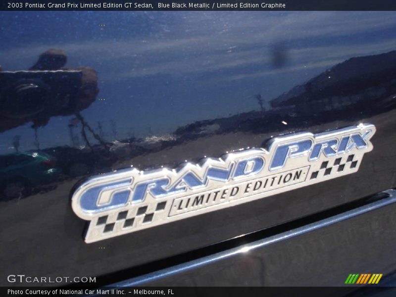 Blue Black Metallic / Limited Edition Graphite 2003 Pontiac Grand Prix Limited Edition GT Sedan