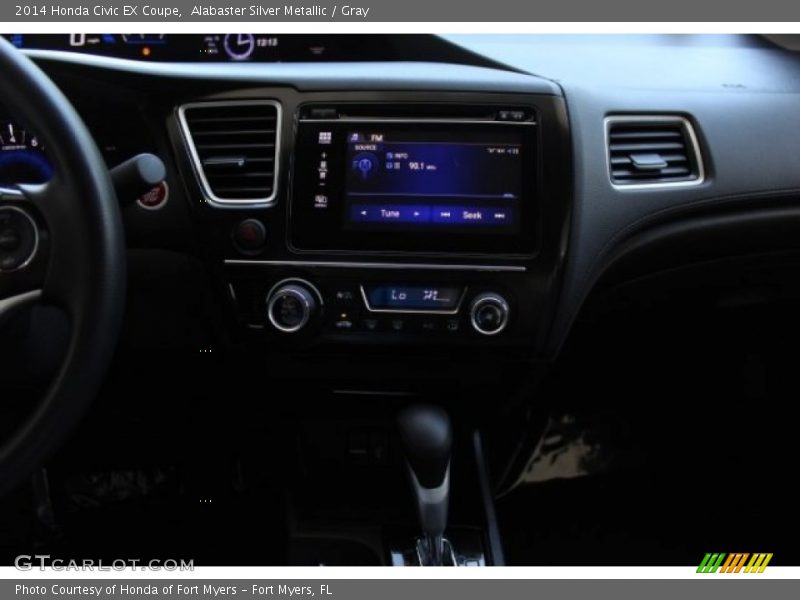 Alabaster Silver Metallic / Gray 2014 Honda Civic EX Coupe