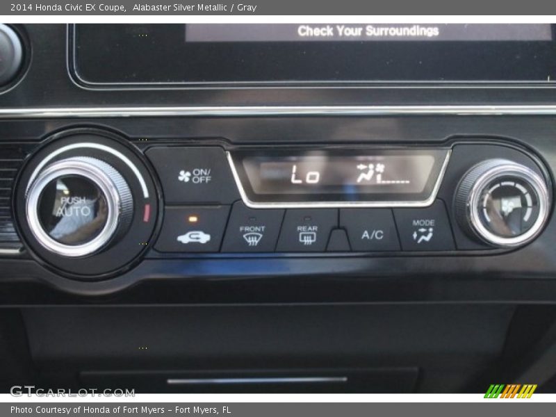 Alabaster Silver Metallic / Gray 2014 Honda Civic EX Coupe