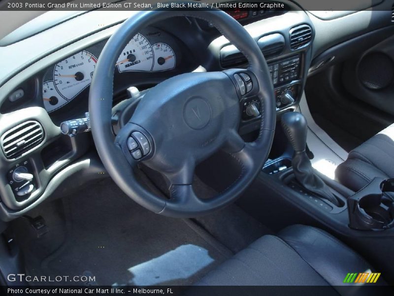 Blue Black Metallic / Limited Edition Graphite 2003 Pontiac Grand Prix Limited Edition GT Sedan