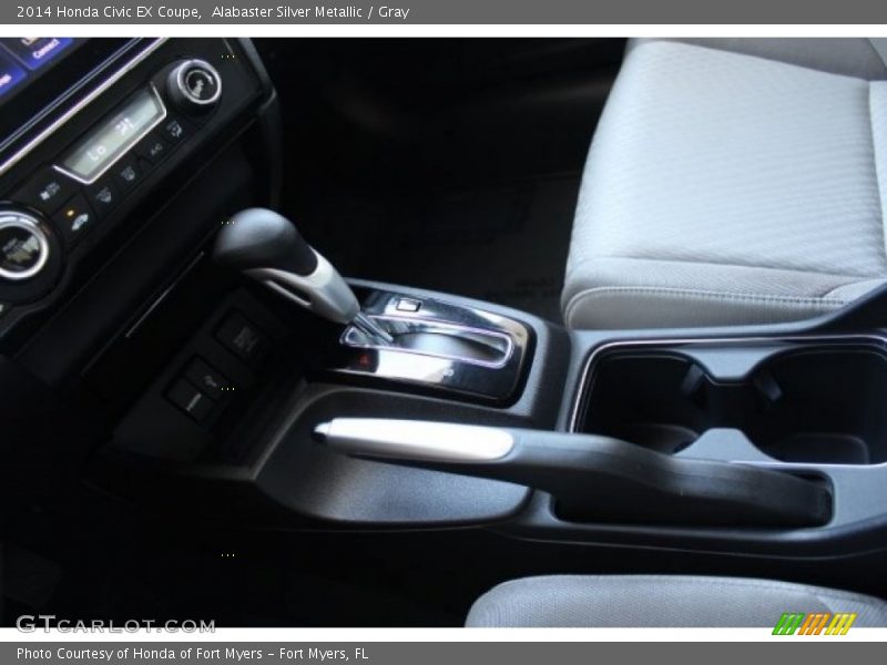 Alabaster Silver Metallic / Gray 2014 Honda Civic EX Coupe