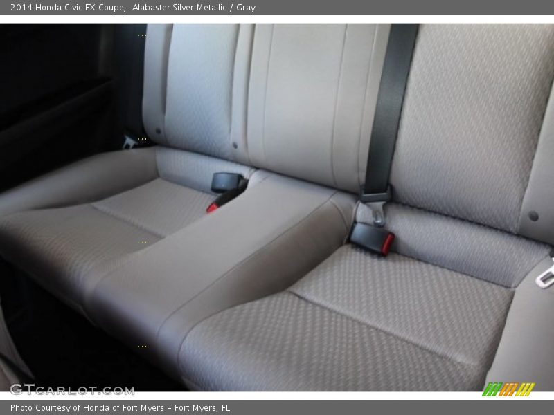 Alabaster Silver Metallic / Gray 2014 Honda Civic EX Coupe