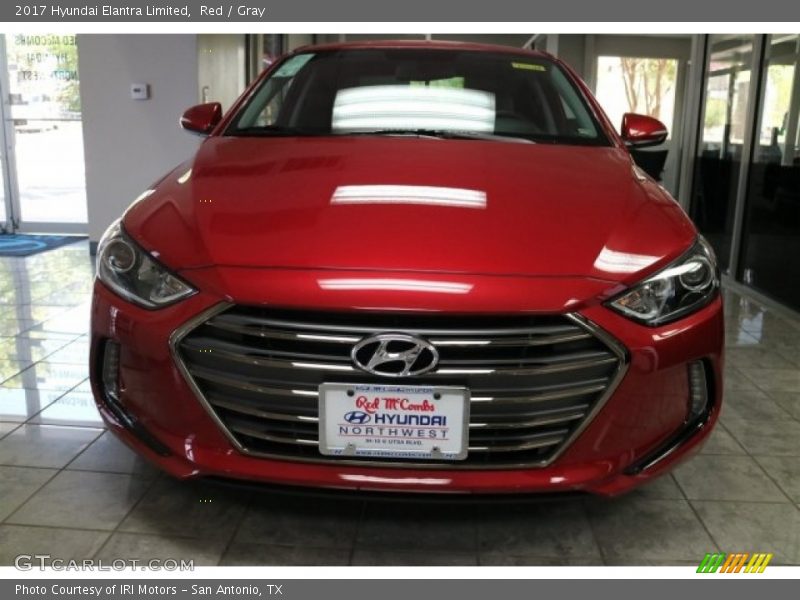 Red / Gray 2017 Hyundai Elantra Limited