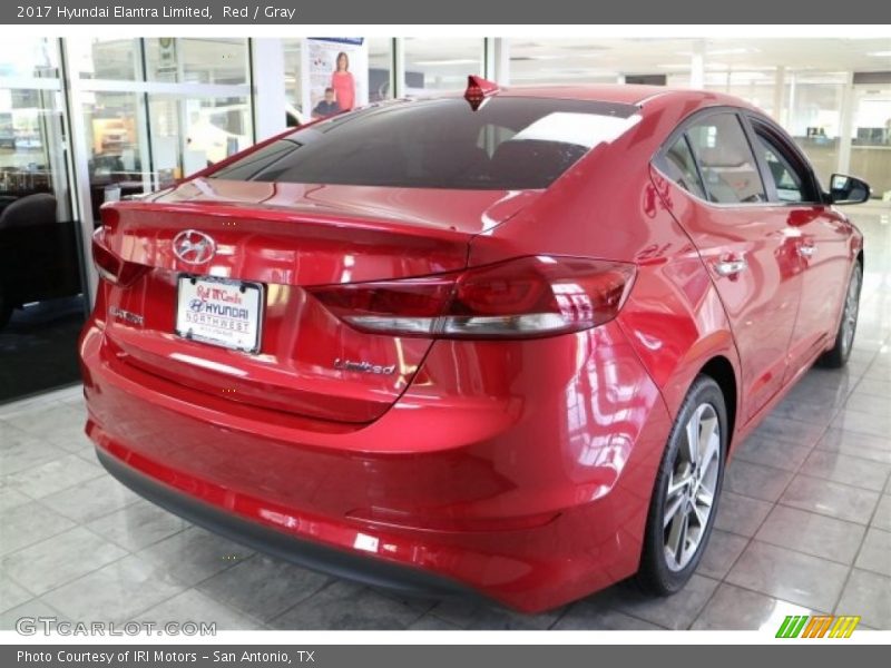 Red / Gray 2017 Hyundai Elantra Limited