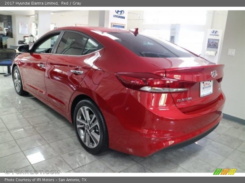 Red / Gray 2017 Hyundai Elantra Limited