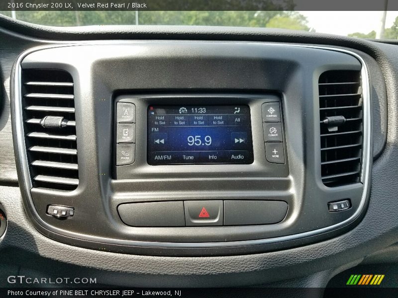 Velvet Red Pearl / Black 2016 Chrysler 200 LX