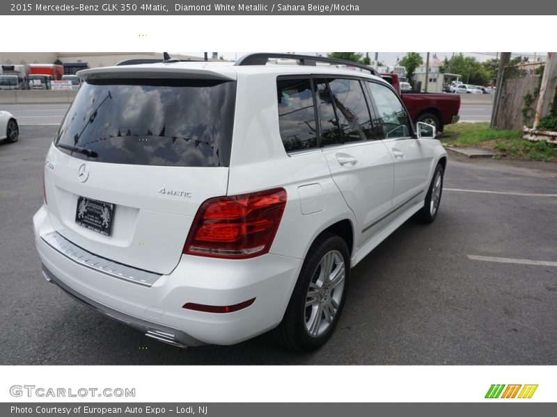 Diamond White Metallic / Sahara Beige/Mocha 2015 Mercedes-Benz GLK 350 4Matic