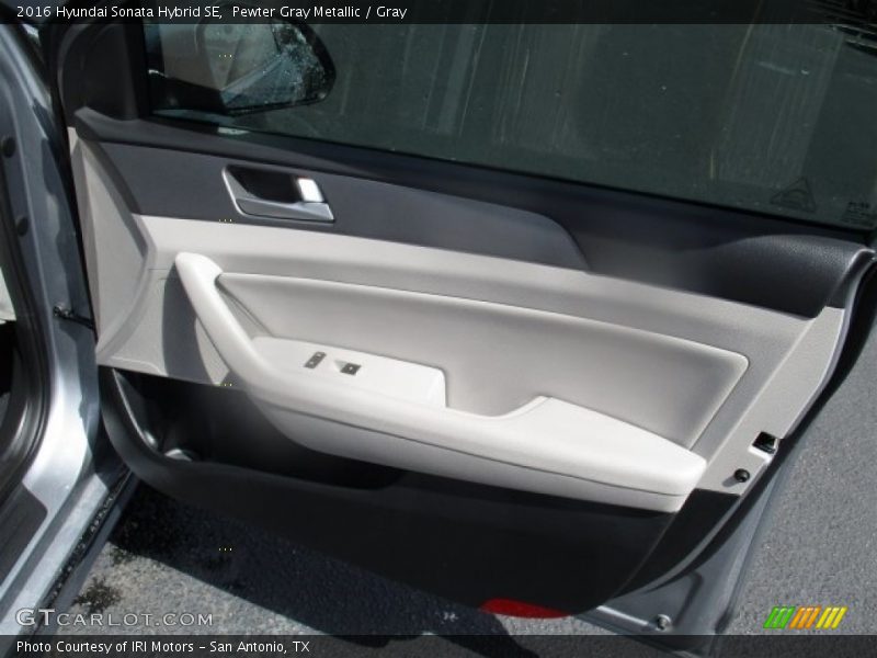Pewter Gray Metallic / Gray 2016 Hyundai Sonata Hybrid SE