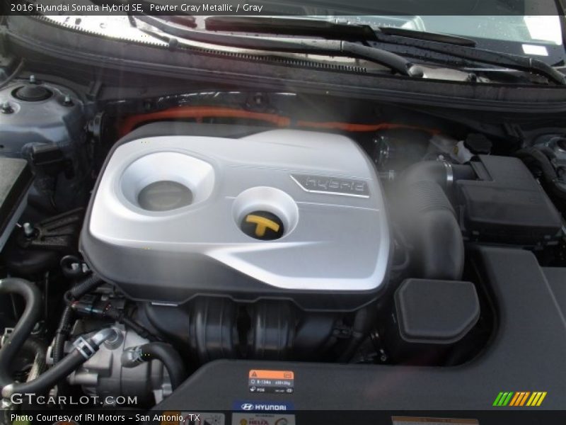 Pewter Gray Metallic / Gray 2016 Hyundai Sonata Hybrid SE