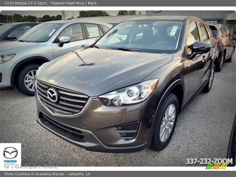 Titanium Flash Mica / Black 2016 Mazda CX-5 Sport