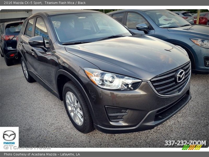 Titanium Flash Mica / Black 2016 Mazda CX-5 Sport