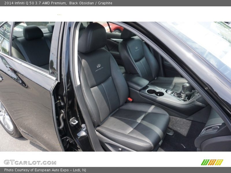 Black Obsidian / Graphite 2014 Infiniti Q 50 3.7 AWD Premium