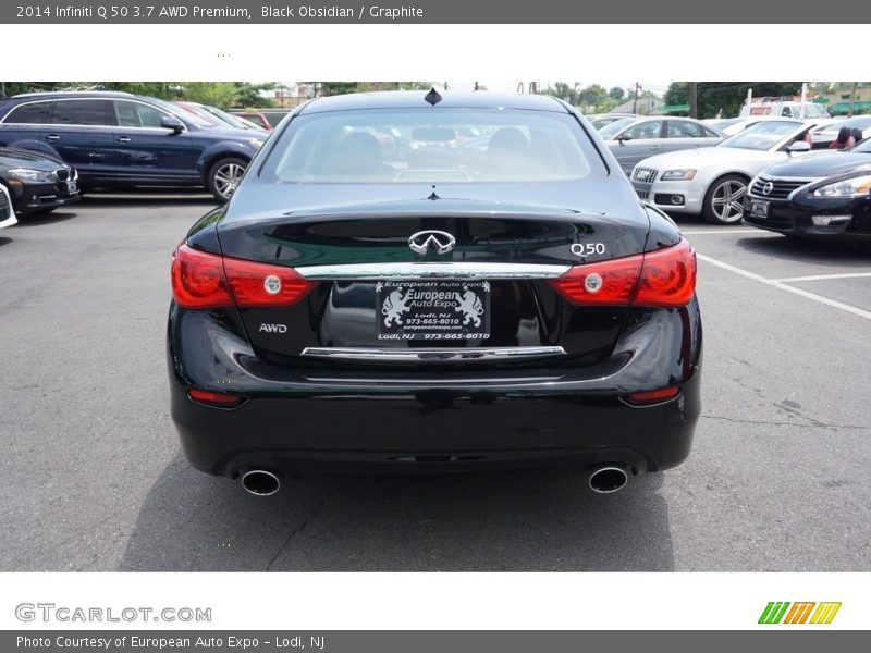 Black Obsidian / Graphite 2014 Infiniti Q 50 3.7 AWD Premium