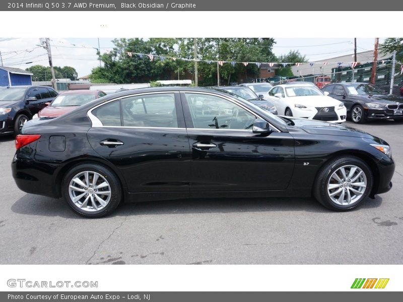 Black Obsidian / Graphite 2014 Infiniti Q 50 3.7 AWD Premium