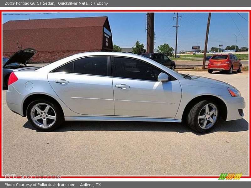 Quicksilver Metallic / Ebony 2009 Pontiac G6 GT Sedan