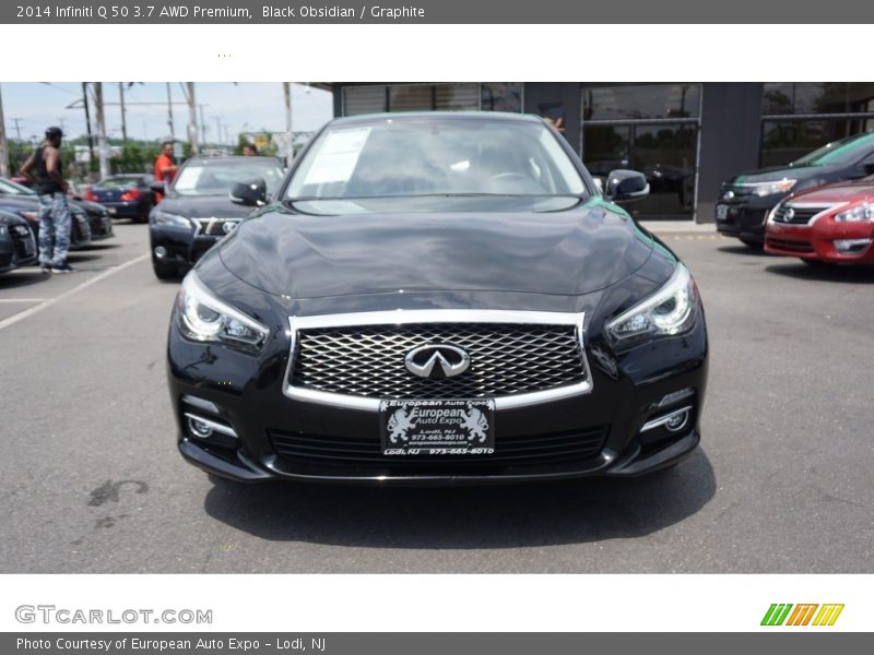 Black Obsidian / Graphite 2014 Infiniti Q 50 3.7 AWD Premium