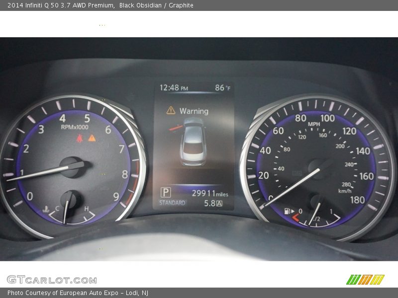 Black Obsidian / Graphite 2014 Infiniti Q 50 3.7 AWD Premium