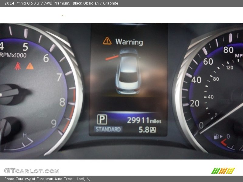 Black Obsidian / Graphite 2014 Infiniti Q 50 3.7 AWD Premium