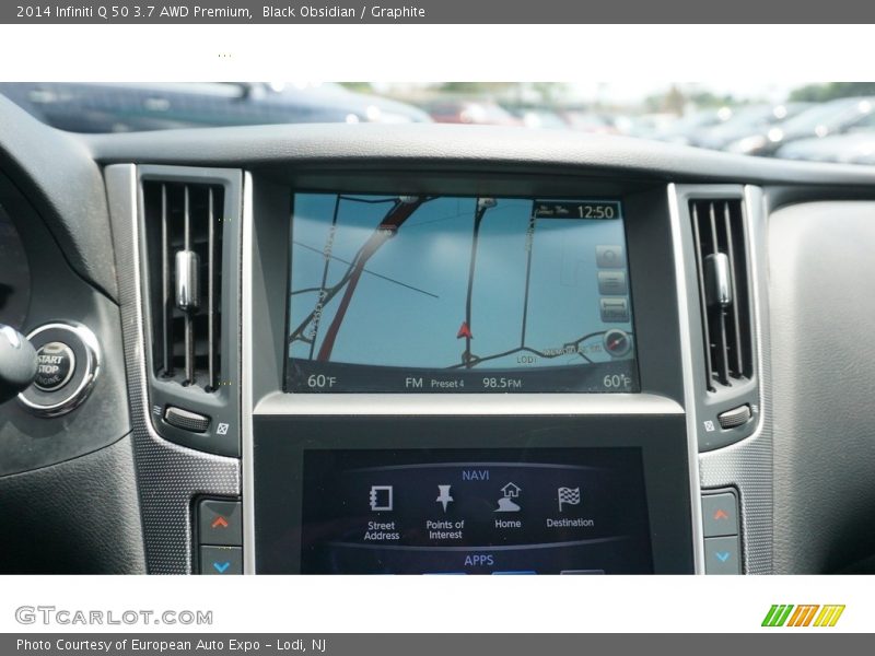 Black Obsidian / Graphite 2014 Infiniti Q 50 3.7 AWD Premium