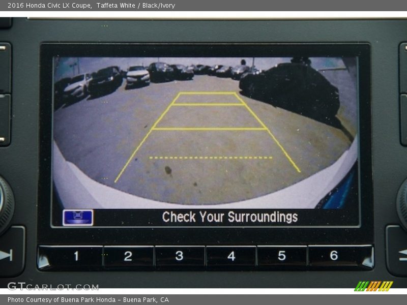 Taffeta White / Black/Ivory 2016 Honda Civic LX Coupe