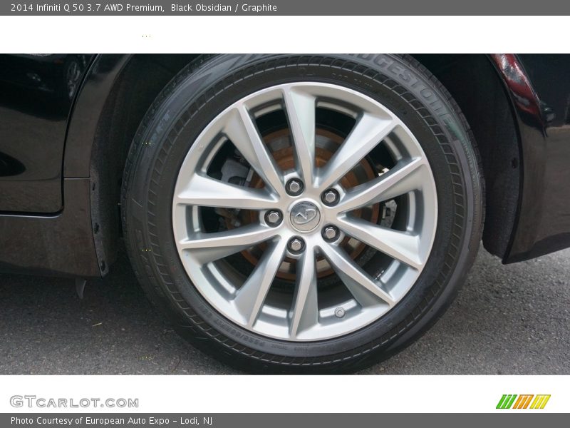 Black Obsidian / Graphite 2014 Infiniti Q 50 3.7 AWD Premium