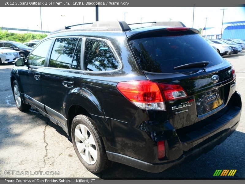 Crystal Black Silica / Warm Ivory 2012 Subaru Outback 2.5i Premium