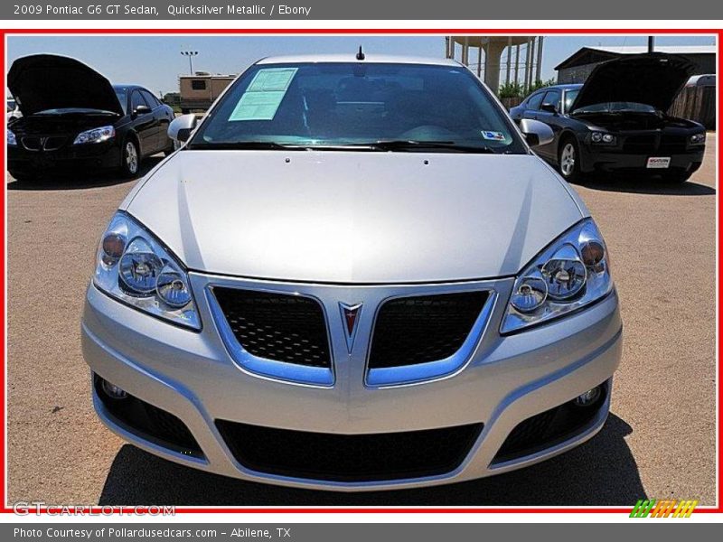 Quicksilver Metallic / Ebony 2009 Pontiac G6 GT Sedan