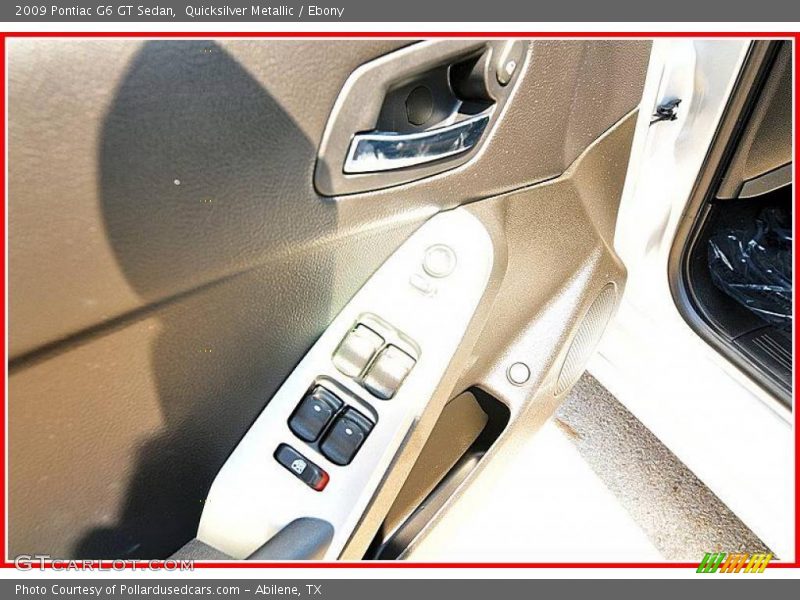 Quicksilver Metallic / Ebony 2009 Pontiac G6 GT Sedan