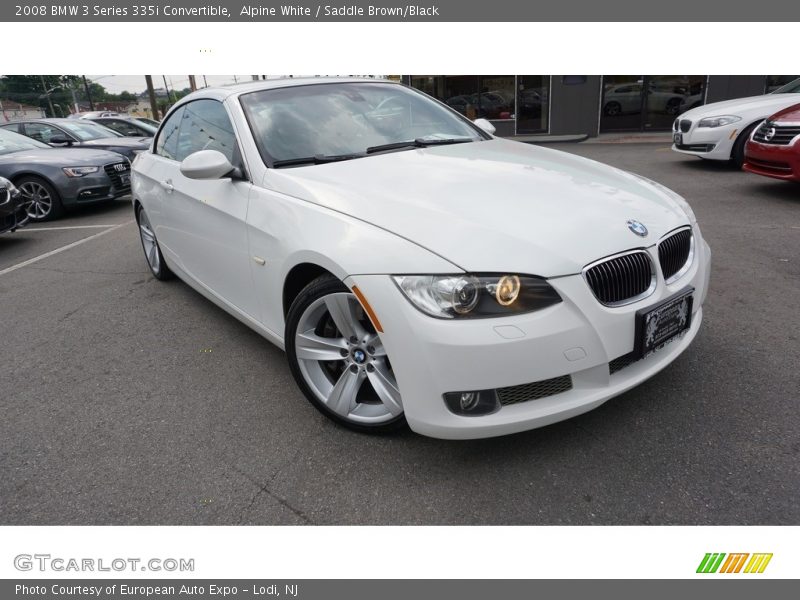Alpine White / Saddle Brown/Black 2008 BMW 3 Series 335i Convertible