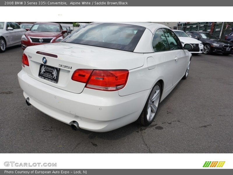 Alpine White / Saddle Brown/Black 2008 BMW 3 Series 335i Convertible