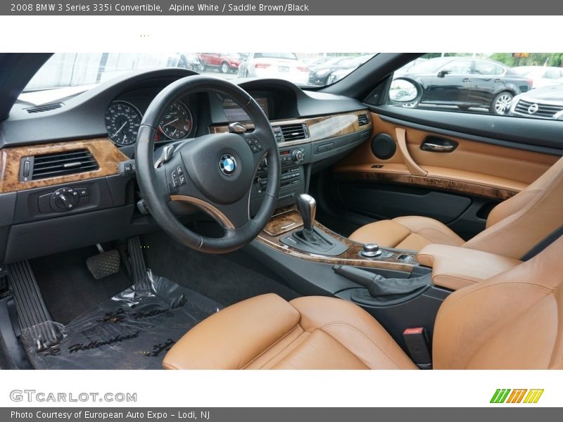 Alpine White / Saddle Brown/Black 2008 BMW 3 Series 335i Convertible