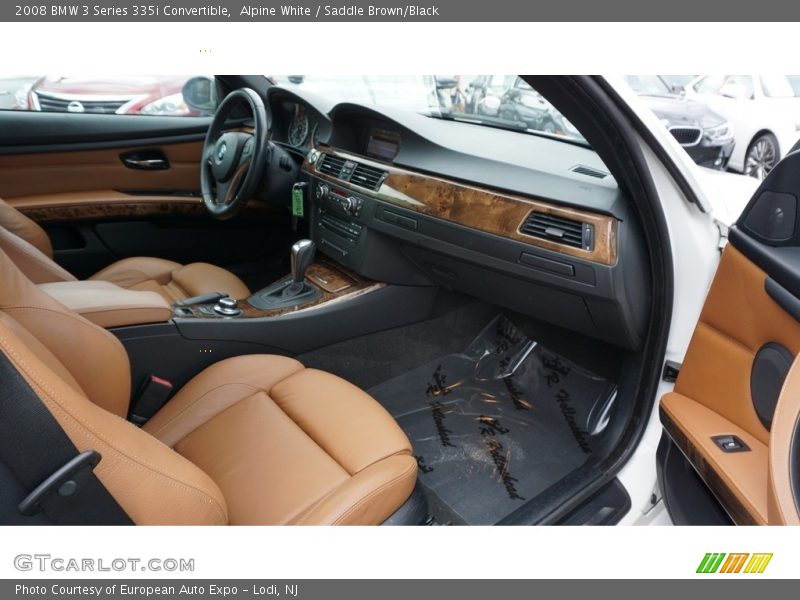 Alpine White / Saddle Brown/Black 2008 BMW 3 Series 335i Convertible