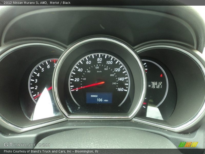 Merlot / Black 2012 Nissan Murano SL AWD