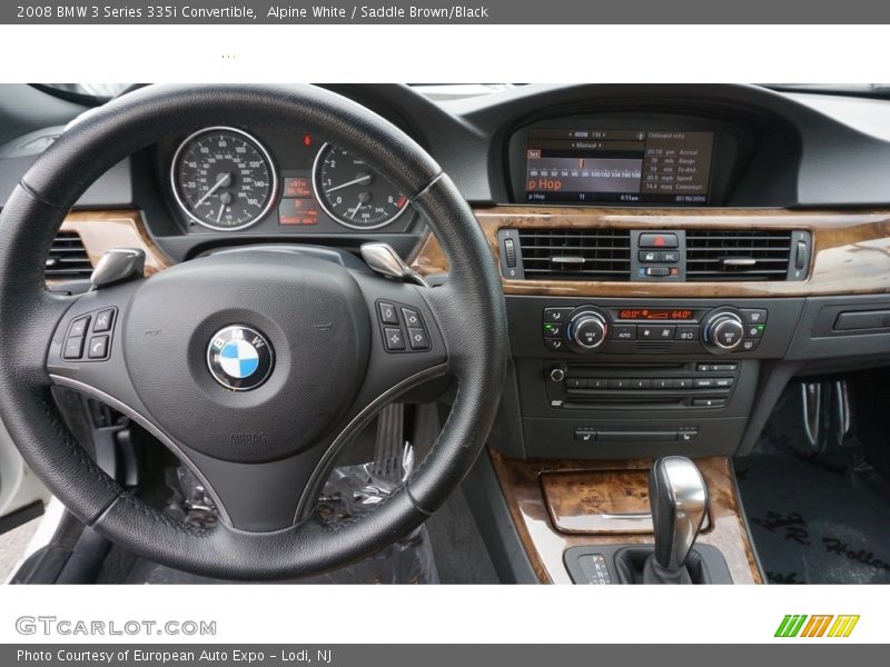 Alpine White / Saddle Brown/Black 2008 BMW 3 Series 335i Convertible