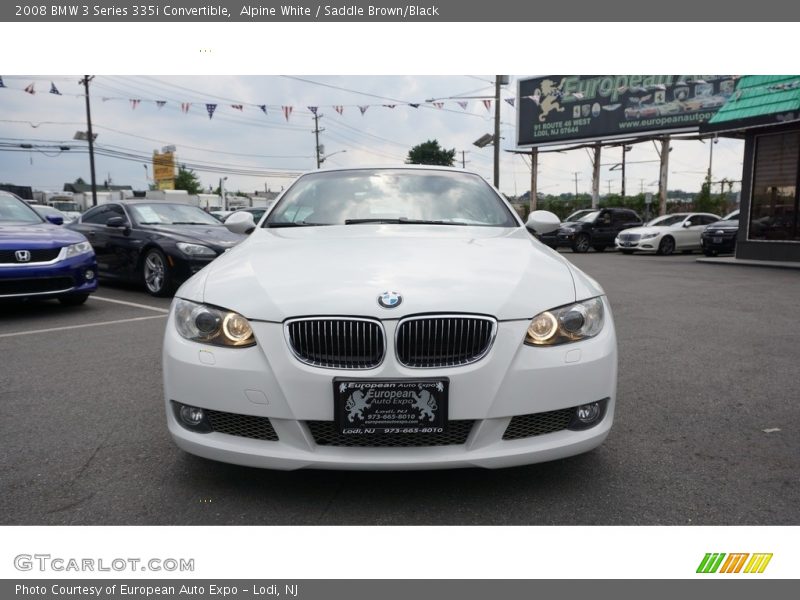 Alpine White / Saddle Brown/Black 2008 BMW 3 Series 335i Convertible