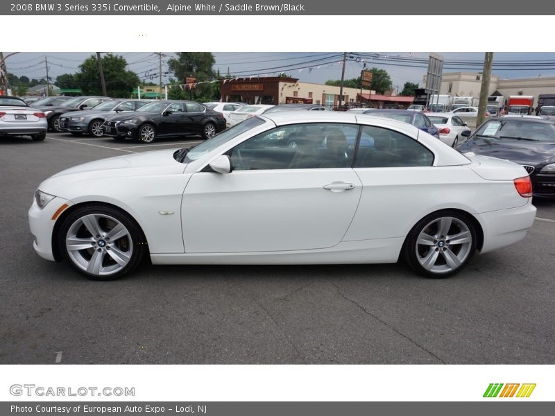Alpine White / Saddle Brown/Black 2008 BMW 3 Series 335i Convertible