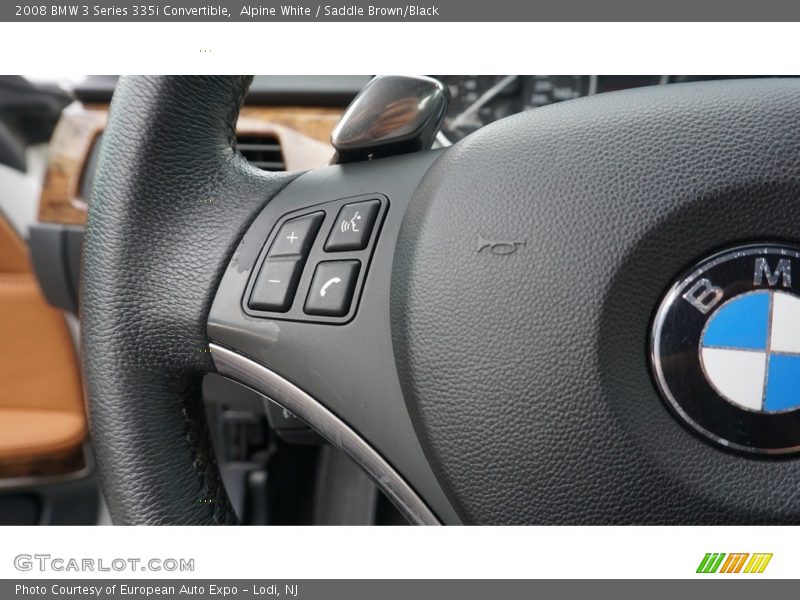 Alpine White / Saddle Brown/Black 2008 BMW 3 Series 335i Convertible
