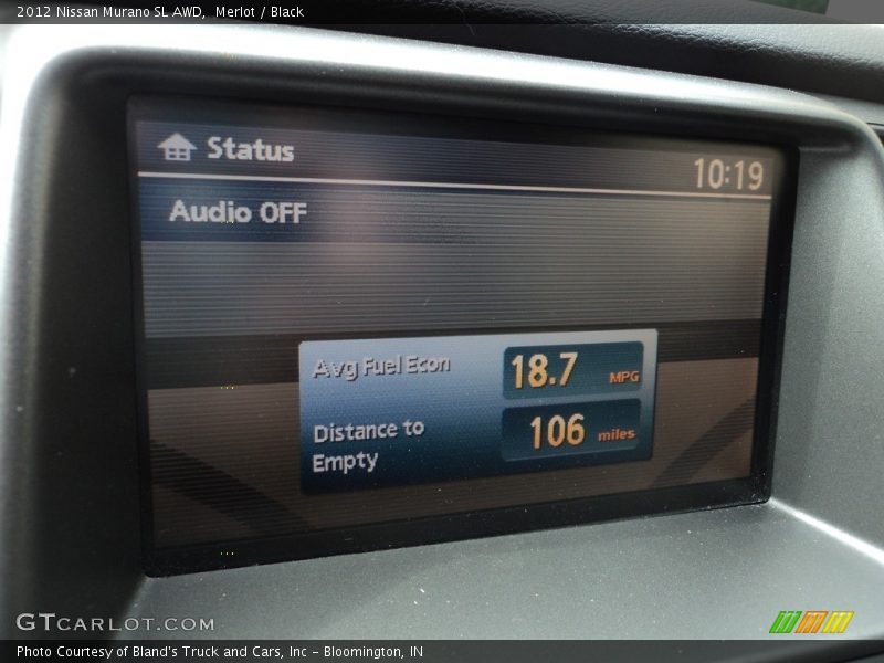 Merlot / Black 2012 Nissan Murano SL AWD