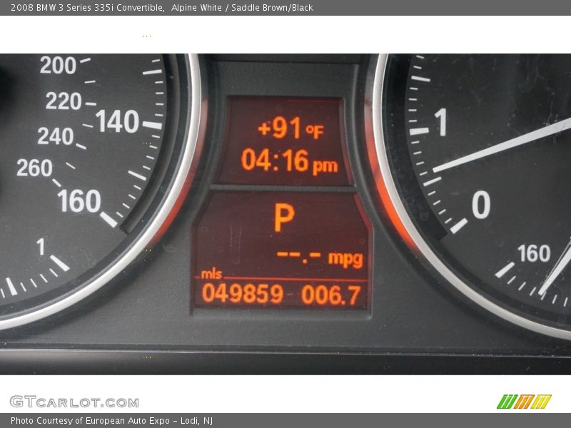 Alpine White / Saddle Brown/Black 2008 BMW 3 Series 335i Convertible