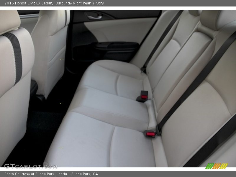 Burgundy Night Pearl / Ivory 2016 Honda Civic EX Sedan