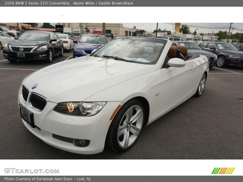 Alpine White / Saddle Brown/Black 2008 BMW 3 Series 335i Convertible