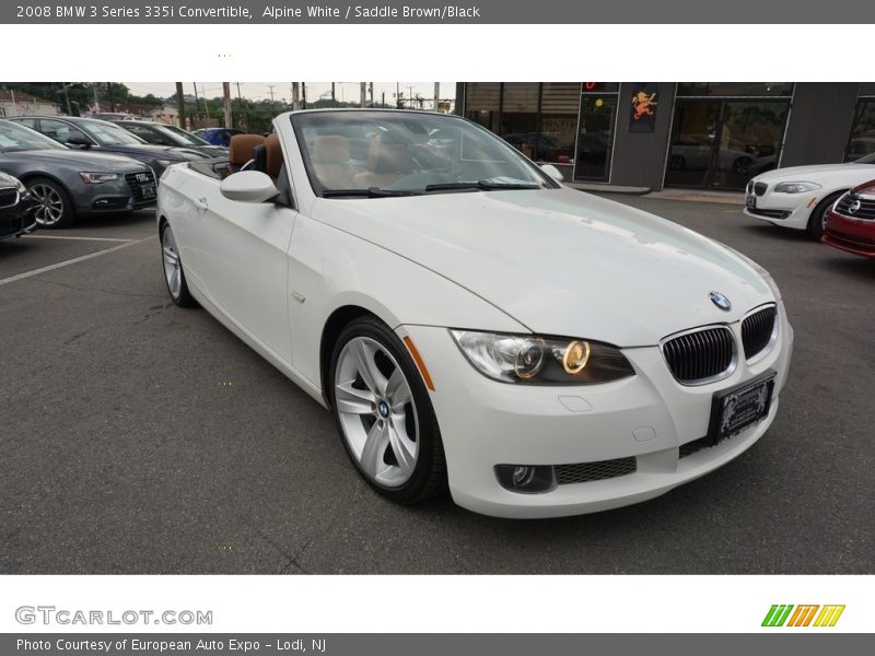 Alpine White / Saddle Brown/Black 2008 BMW 3 Series 335i Convertible