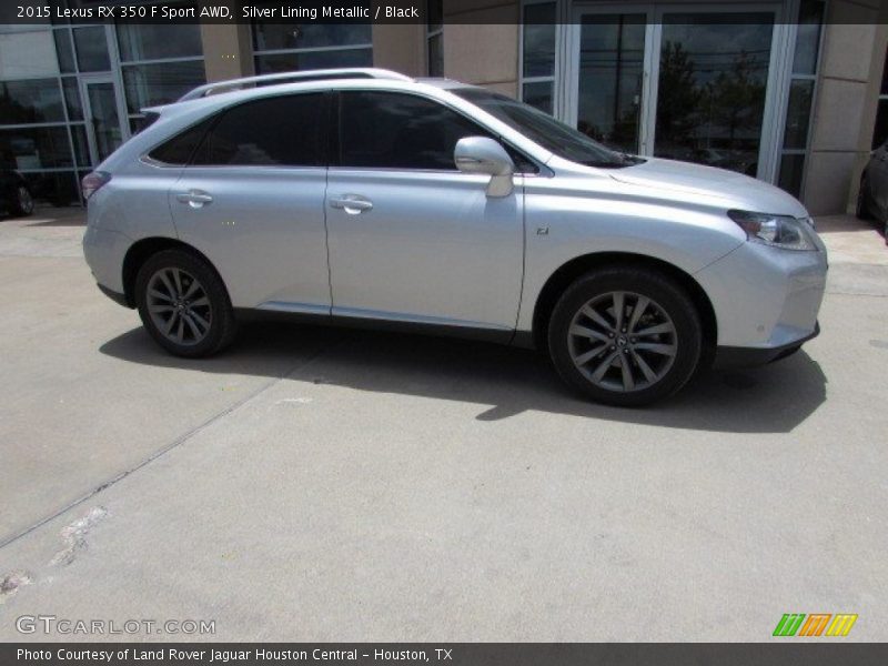 Silver Lining Metallic / Black 2015 Lexus RX 350 F Sport AWD