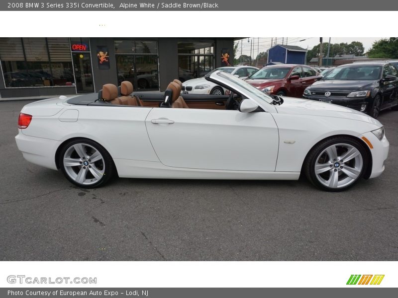 Alpine White / Saddle Brown/Black 2008 BMW 3 Series 335i Convertible