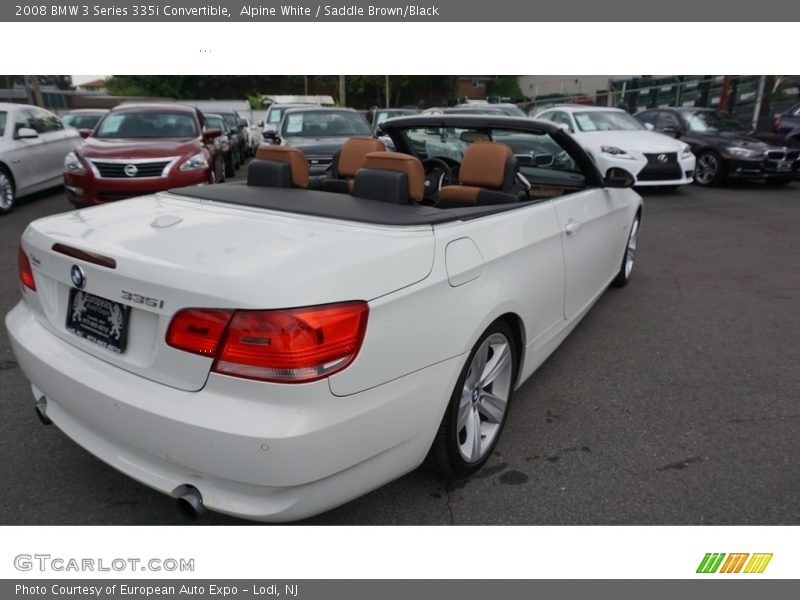 Alpine White / Saddle Brown/Black 2008 BMW 3 Series 335i Convertible